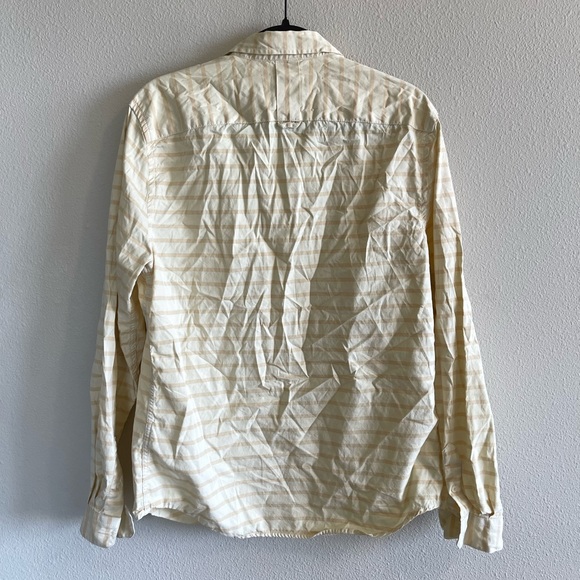 LIFE AFTER DENIM Striped Yellow Button Up - Picture 6 of 7